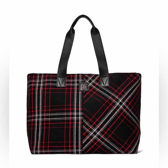Victoria's Secret Handbags - Victoria’s Secret plaid tote bag